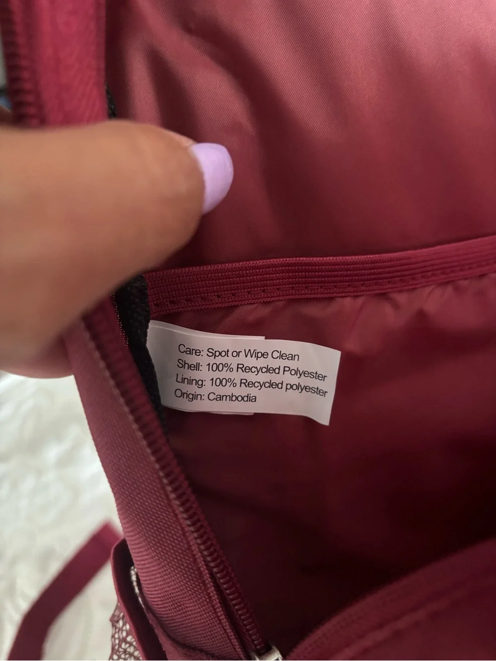 16” Dealworthy Backpack Maroon New Laptop Pocket Bagoack